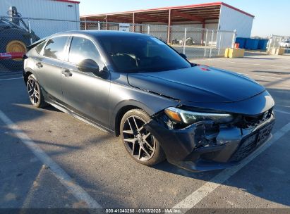 2022 HONDA CIVIC SPORT TOURING Gray  Gasoline 19XFL1H83NE017651 photo #1