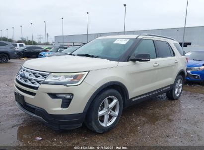 2018 FORD EXPLORER XLT Cream  Gasoline 1FM5K7D80JGC84887 photo #3