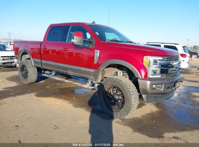 2019 FORD F250 SUPER DUTY Red  Diesel 1FT7W2BT2KEE97090 photo #1