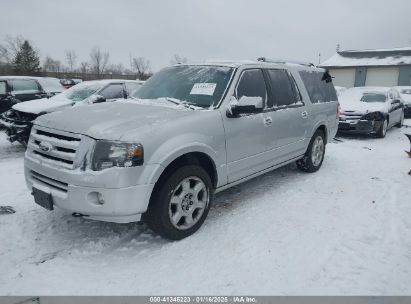 2014 FORD EXPEDITION EL LIMITED Silver  Flexible Fuel 1FMJK2A57EEF36258 photo #3