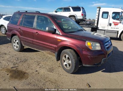 2007 HONDA PILOT EX-L Gray  Gasoline 2HKYF18677H524713 photo #1