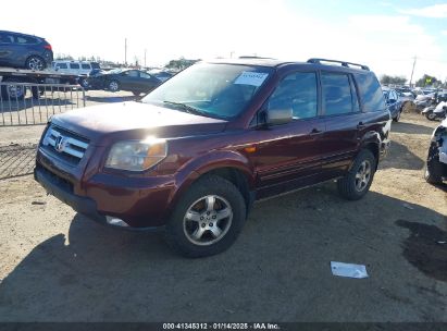 2007 HONDA PILOT EX-L Gray  Gasoline 2HKYF18677H524713 photo #3