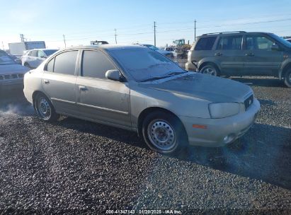 2001 HYUNDAI ELANTRA GLS Tan  Gasoline 1GCEK19M7WE149190 photo #1