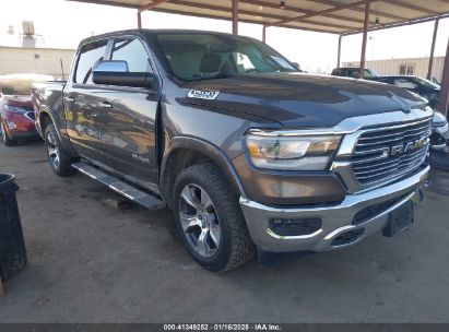 2019 RAM 1500 LARAMIE  4X4 5'7 BOX Gray  Gasoline 1C6SRFJT6KN746850 photo #1