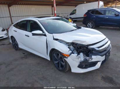 2018 HONDA CIVIC TOURING White  Gasoline 19XFC1F95JE200619 photo #1