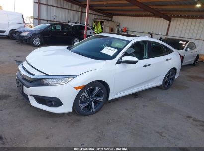 2018 HONDA CIVIC TOURING White  Gasoline 19XFC1F95JE200619 photo #3