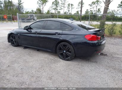 2015 BMW 435I GRAN COUPE Black  Gasoline WBA4B1C5XFD955119 photo #4