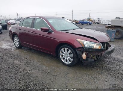 2010 HONDA ACCORD 2.4 LX Maroon  Gasoline 1HGCP2F3XAA020064 photo #1