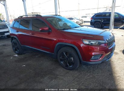 2021 JEEP CHEROKEE ALTITUDE FWD Maroon  Gasoline 1C4PJLLB0MD120227 photo #1