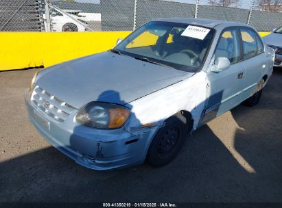 2004 HYUNDAI ACCENT GL Silver  Gasoline KMHCG45C14U547954 photo #3