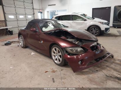 2004 BMW Z4 2.5I Burgundy  Gasoline 4USBT33554LS50809 photo #1