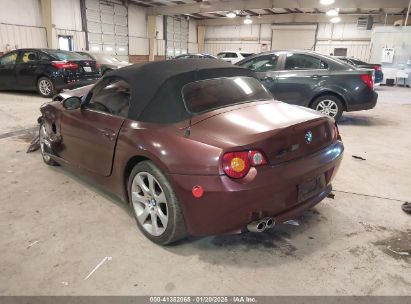 2004 BMW Z4 2.5I Burgundy  Gasoline 4USBT33554LS50809 photo #4