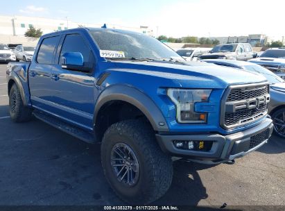 2019 FORD F-150 RAPTOR Blue  Gasoline 1FTFW1RG0KFC09169 photo #1