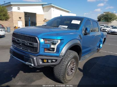 2019 FORD F-150 RAPTOR Blue  Gasoline 1FTFW1RG0KFC09169 photo #3