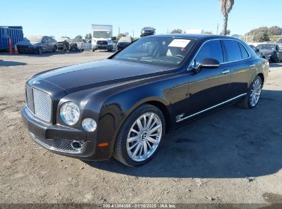 2013 BENTLEY MULSANNE Black  Gasoline SCBBB7ZH0DC018090 photo #3