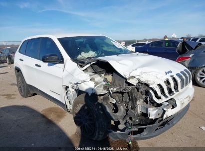 2016 JEEP CHEROKEE SPORT White  Flexible Fuel 1C4PJLAS4GW329417 photo #1