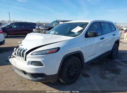 2016 JEEP CHEROKEE SPORT White  Flexible Fuel 1C4PJLAS4GW329417 photo #3