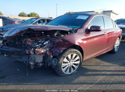 2015 HONDA ACCORD EX-L Burgundy  Gasoline 1HGCR2F89FA075070 photo #3