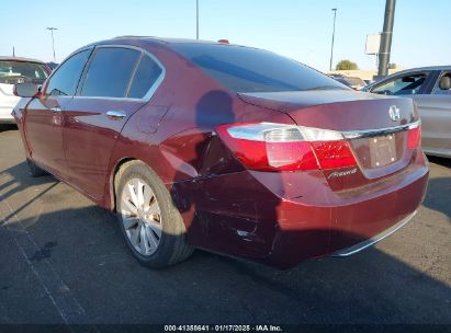 2015 HONDA ACCORD EX-L Burgundy  Gasoline 1HGCR2F89FA075070 photo #4