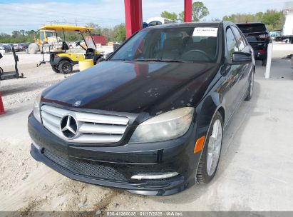 2011 MERCEDES-BENZ C 300 LUXURY/SPORT Black  Gasoline WDDGF5EB9BA449314 photo #3