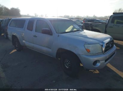 2007 TOYOTA TACOMA Silver  Gasoline 5TETX22N87Z432956 photo #1