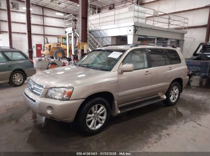 2007 TOYOTA HIGHLANDER HYBRID V6 Gold  Hybrid JTEEW21A370043793 photo #3