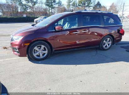 2020 HONDA ODYSSEY EX-L/EX-L W/NAVI   RES Burgundy  Gasoline 5FNRL6H71LB034554 photo #3