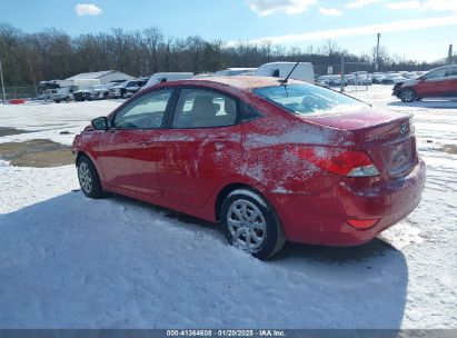 2012 HYUNDAI ACCENT GLS Red  Gasoline KMHCT4AEXCU223516 photo #4