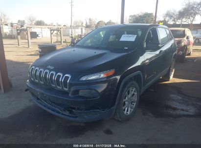 2015 JEEP CHEROKEE SPORT Black  Gasoline 1C4PJLAB4FW566004 photo #3