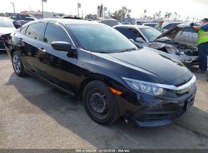 2016 HONDA CIVIC LX Black  Gasoline 2HGFC2F5XGH574287 photo #1