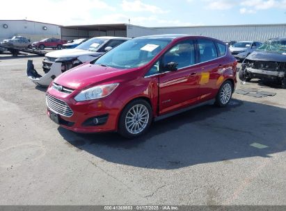 2015 FORD C-MAX HYBRID SEL Red  Hybrid 1FADP5BU7FL121115 photo #3