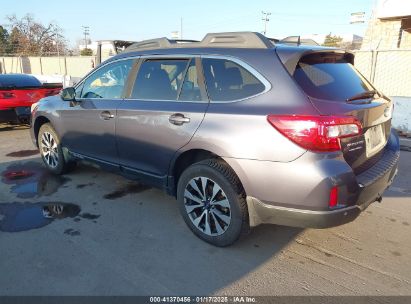 2017 SUBARU OUTBACK 2.5I LIMITED Gray  Gasoline 4S4BSANC7H3356673 photo #4