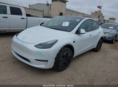 2025 TESLA MODEL Y LONG RANGE DUAL MOTOR ALL-WHEEL DRIVE White  Electric 7SAYGDEE3SA359986 photo #3