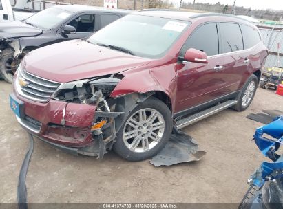 2015 CHEVROLET TRAVERSE 1LT Red  Gasoline 1GNKRGKD9FJ380697 photo #3