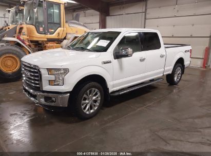 2016 FORD F-150 XLT White  Gasoline 1FTFW1EF0GKE94242 photo #3