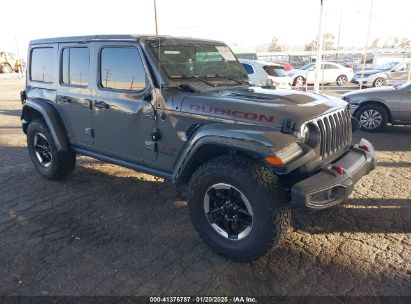 2020 JEEP WRANGLER UNLIMITED RUBICON 4X4 Gray  Gasoline 1C4HJXFG5LW260893 photo #1