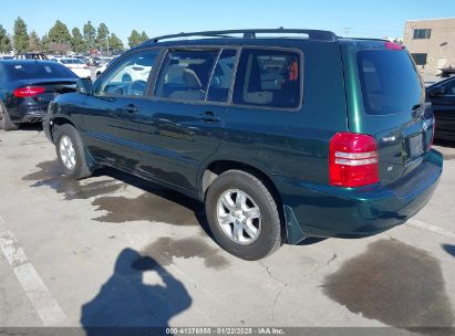 2003 TOYOTA HIGHLANDER V6 Green  Gasoline JTEGF21A430083433 photo #4