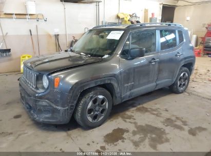 2017 JEEP RENEGADE SPORT 4X4 Gray  Gasoline ZACCJBAB1HPG38382 photo #3