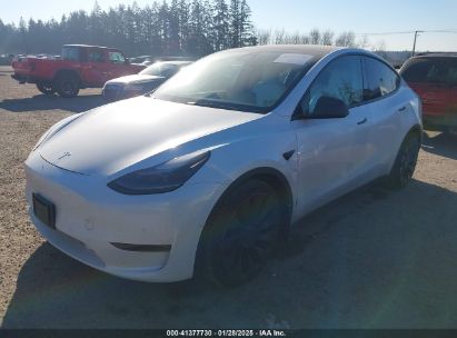 2022 TESLA MODEL Y PERFORMANCE DUAL MOTOR ALL-WHEEL DRIVE White  Electric 7SAYGDEF8NF405344 photo #3