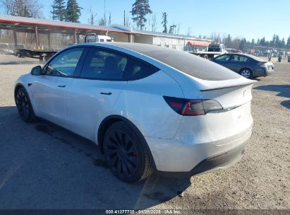 2022 TESLA MODEL Y PERFORMANCE DUAL MOTOR ALL-WHEEL DRIVE White  Electric 7SAYGDEF8NF405344 photo #4