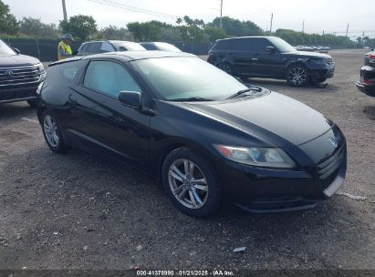 2011 HONDA CR-Z Black hatchbac hybrid engine JHMZF1D44BS012716 photo #1