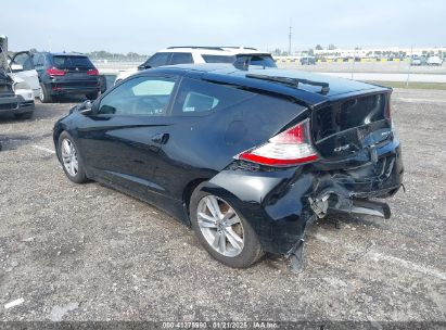 2011 HONDA CR-Z Black hatchbac hybrid engine JHMZF1D44BS012716 photo #4