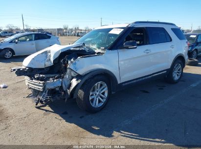 2017 FORD EXPLORER XLT White  Gasoline 1FM5K7DH7HGB32647 photo #3