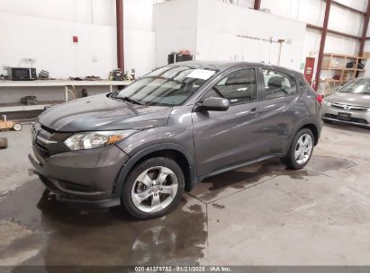 2016 HONDA HR-V LX Gray  Gasoline 3CZRU6H33GM752533 photo #3