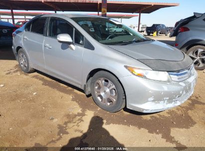 2012 HONDA CIVIC HYBRID Silver  Hybrid JHMFB4F38CS005080 photo #1