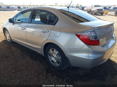 2012 HONDA CIVIC HYBRID Silver  Hybrid JHMFB4F38CS005080 photo #4