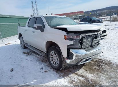 2022 CHEVROLET SILVERADO 1500 LTD 4WD  SHORT BED LTZ White  Gasoline 3GCUYGED6NG190713 photo #1