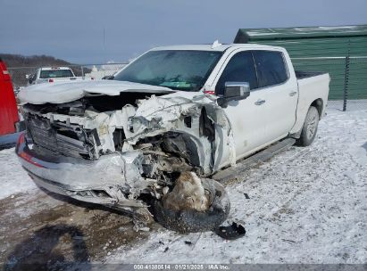 2022 CHEVROLET SILVERADO 1500 LTD 4WD  SHORT BED LTZ White  Gasoline 3GCUYGED6NG190713 photo #3