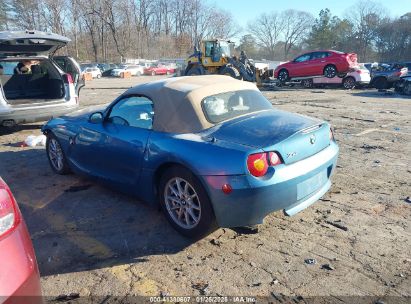 2003 BMW Z4 2.5I Light Blue  Gasoline 4USBT33403LS47449 photo #4