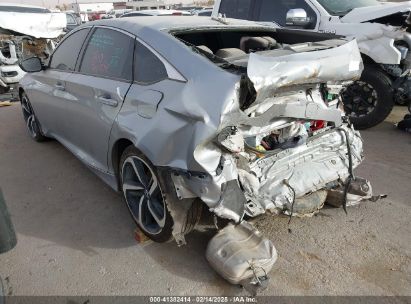 2021 HONDA ACCORD SPORT Silver  Gasoline 1HGCV1F34MA008156 photo #4